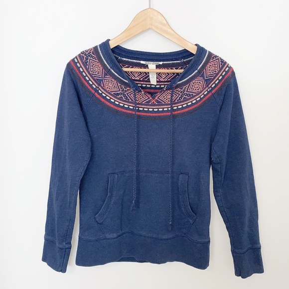 Lucky Brand Embroidered Crew Pouch Sweatshirt - XS - Picture 2 of 6